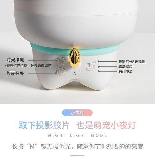創(chuàng)意智能TK-D投影燈 3D萌寵與溫柔夜色共演的USB氛圍夢(mèng)境